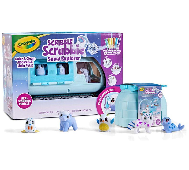 2-in-1 Scribble Scrubbie Pets Artic Igloo & Arctic Snow Explorer Playsets