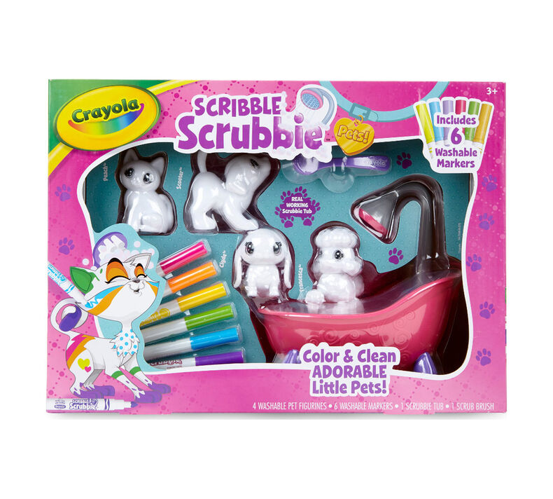 Scribble Scrubbie Pets Scrub Tub Playset