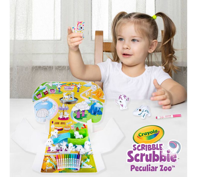 Scribble Scrubbie Peculiar Pets Zoo Set