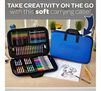 Sketch & Color Art Set Take creativity on the go with this soft carrying case!