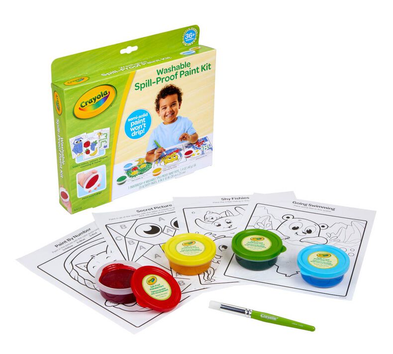 Crayola® Spill-Proof Washable Paint Kit, Kit Of 52 Pieces