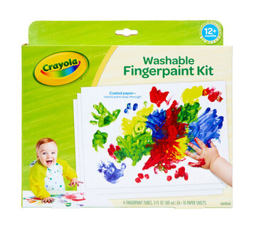 Crayola Washable Paint, 18 Assorted Colors, 3 oz (605550