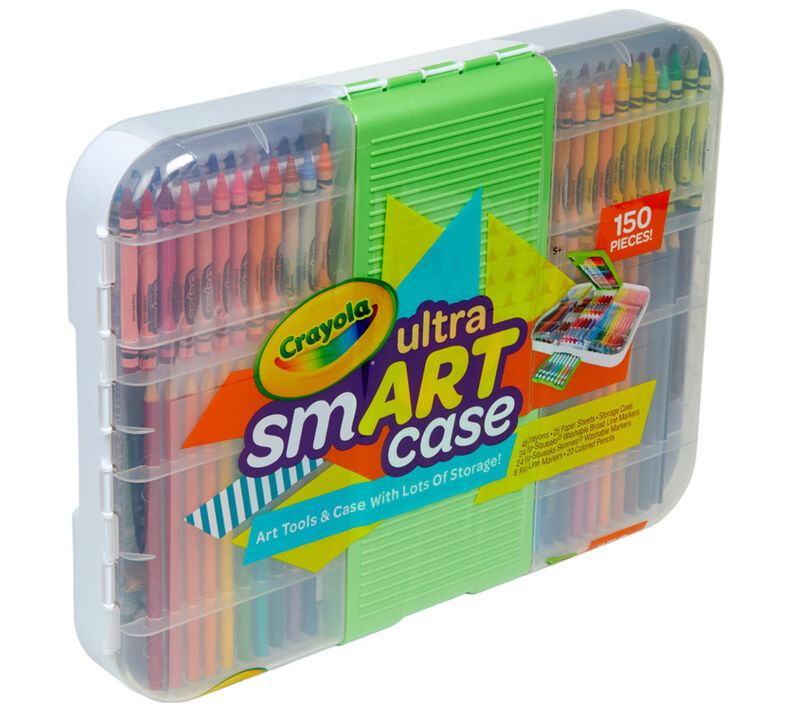 150-Piece Ultra Smart Art Case Crayons Markers Multi Colored Pencils Drawing  Set