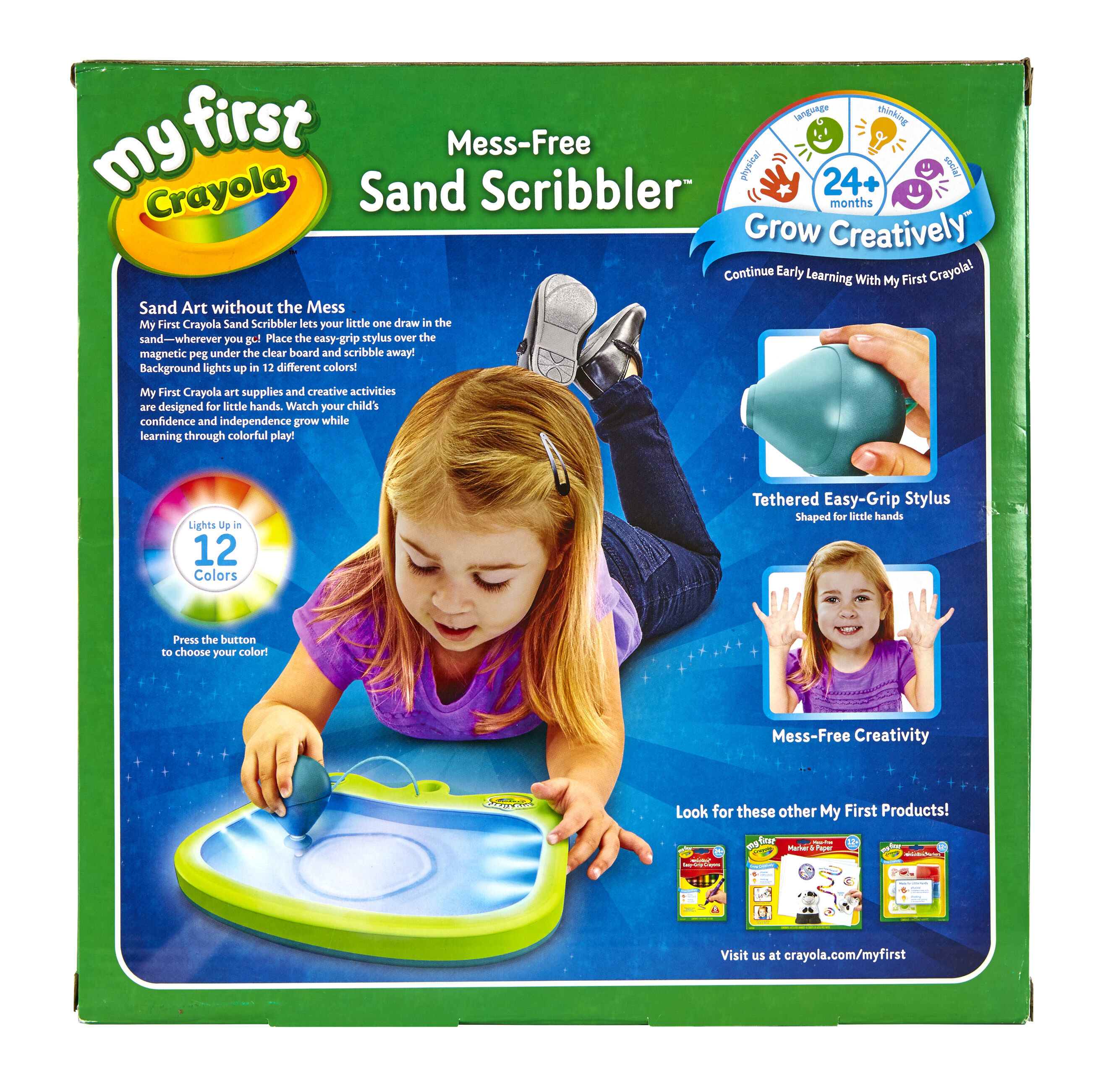 Scribble in the sand with no mess Crayola My First Sand Scribbler 