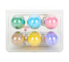 Silly Putty Egg Set, 6 Count Bottom View of Plastic Egg Carton