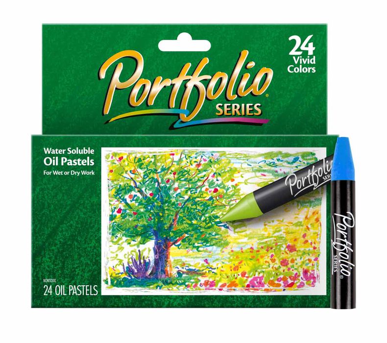 Portfolio Series Water Soluble Oil Pastels, 24 count