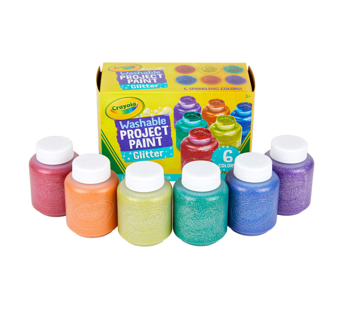 Glitter Paints, 6 Count Paint Set Crayola