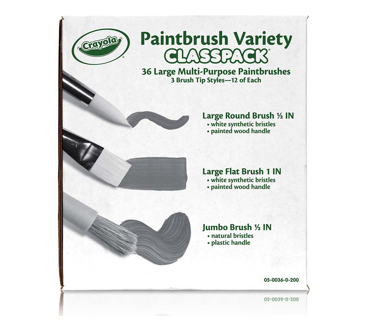 Crayola 36 count Large Paintbrush Variety Classpack