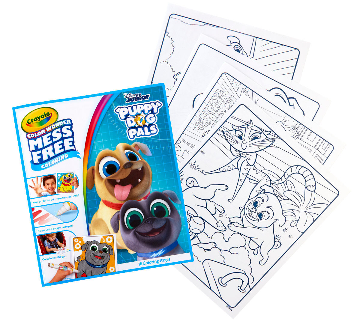 Color Wonder Mess Free Puppy Dog Pals Book Crayola Com Crayola