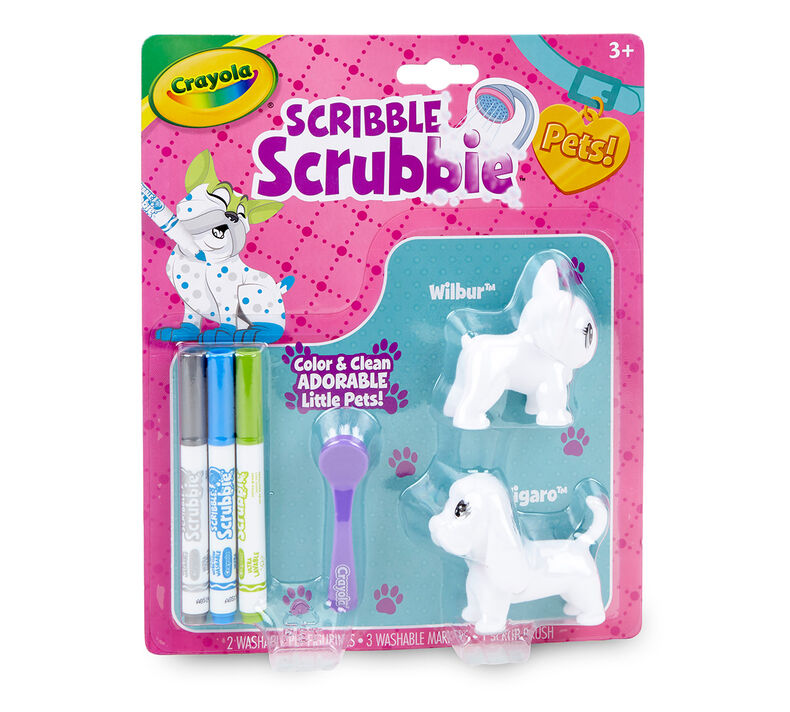 Scribble Scrubbie Pets, Dogs, 2 Count