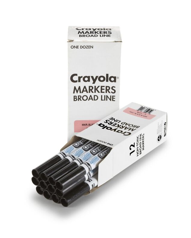 25pcs Black Crayola Ultra-Clean Washable Ultra Lavabla 