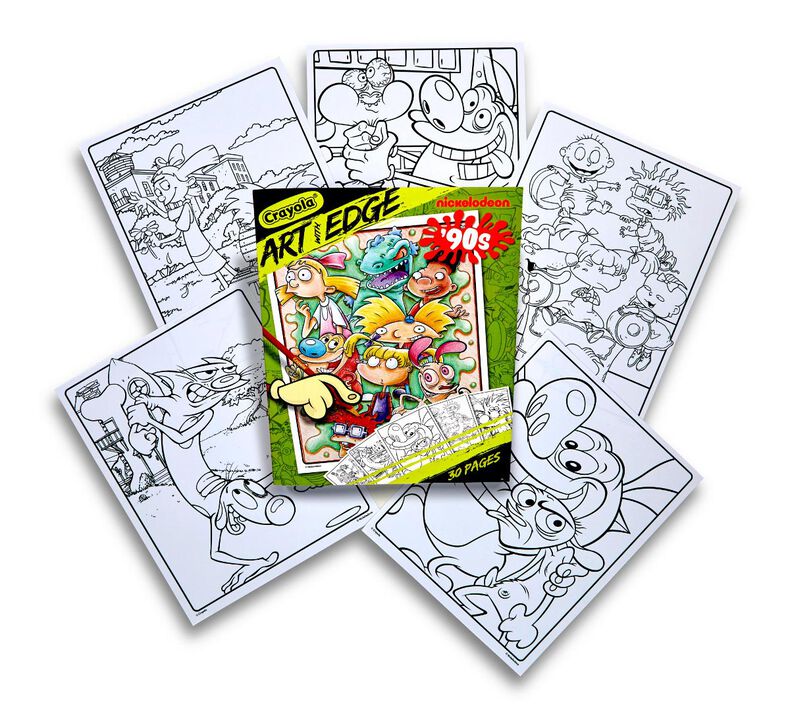 Art With Edge, Nickelodeon 90's Coloring Pages