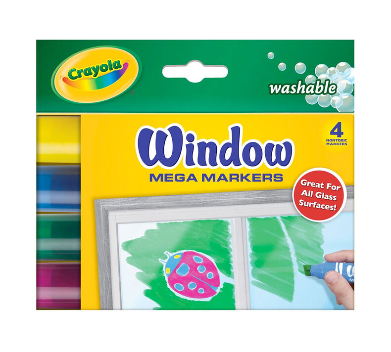 Window Mega Markers 4 ct.