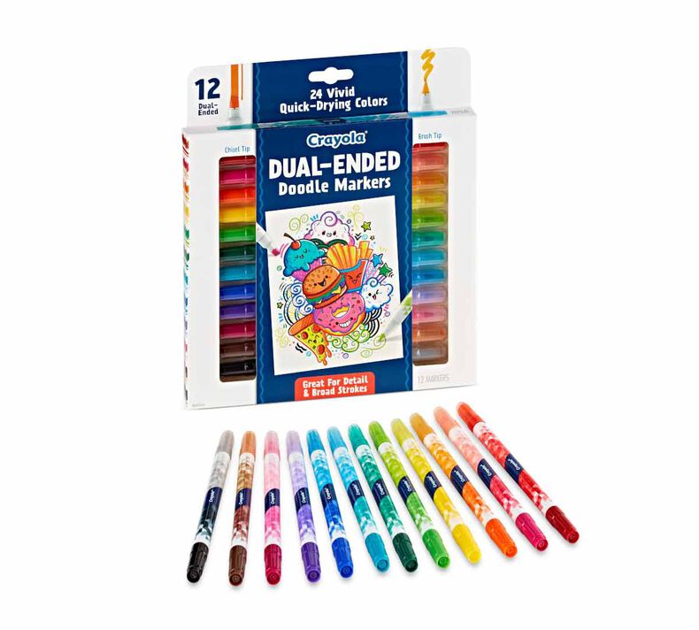 Doodle & Draw Dual Ended Doodle Marker, 12 count