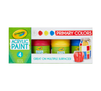 Multi-Surface Acrylic Paint, Primary Colors, 4 Count Front View