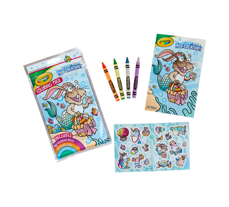 Mer-Creatures Easter Coloring Pack