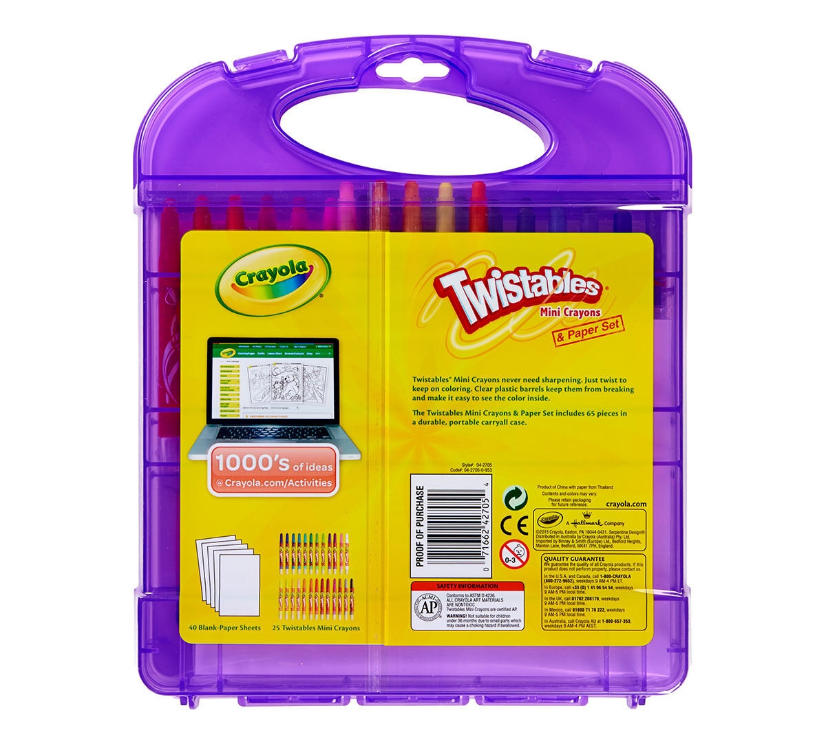 Download Crayola Mini Twistables Crayon Set, 65 Pieces, Art Set ...
