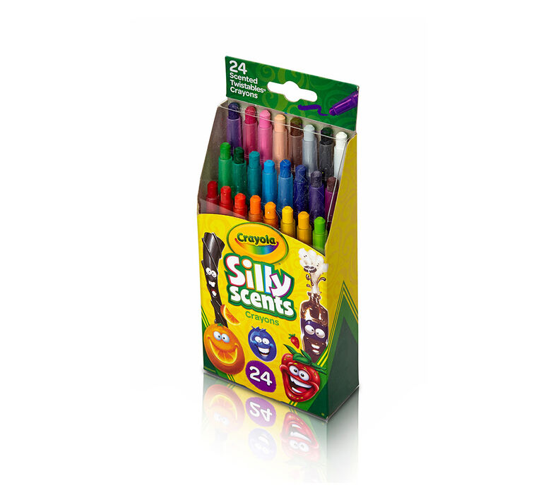 Silly Scents Mini Twistables Scented Crayons, 24 Count
