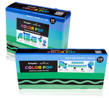 Color Pop Cool Stripe Party Pack