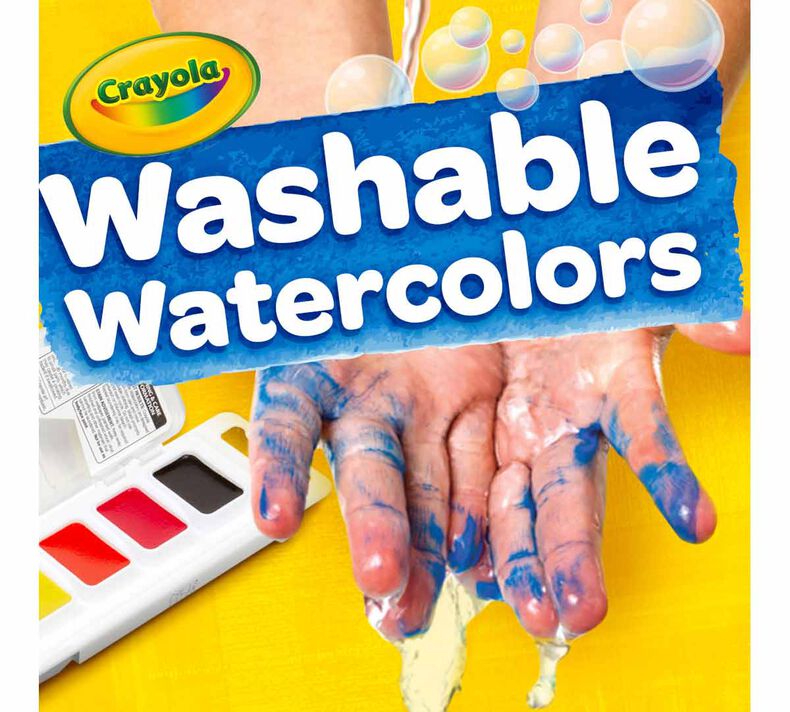Washable Watercolor Paints, 8 Count