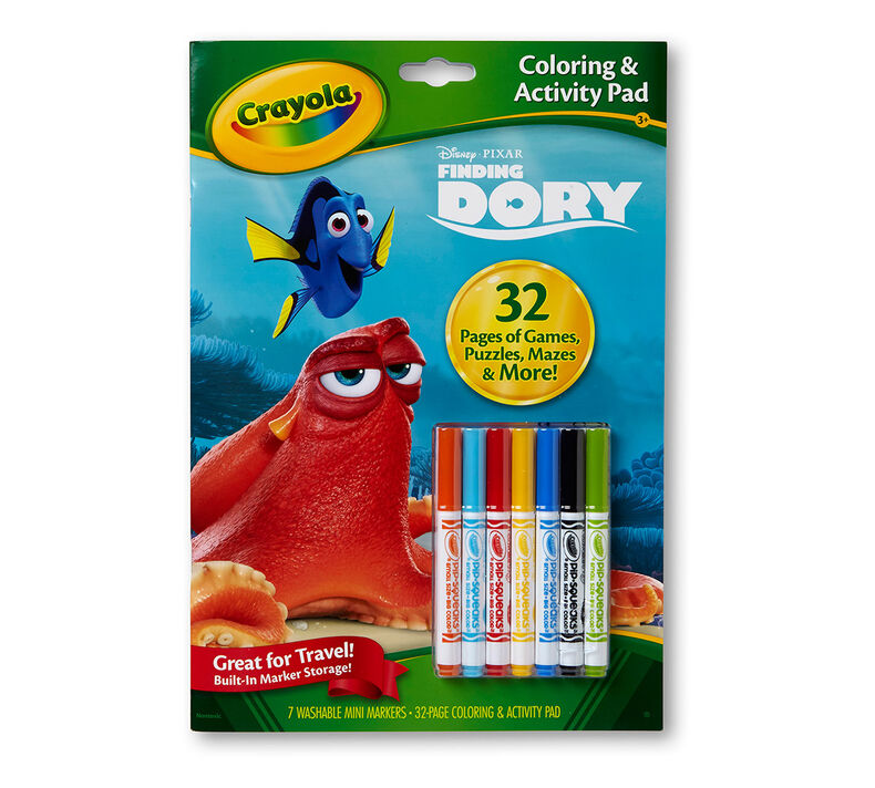 Coloring & Activity Pad with Markers Finding Dory