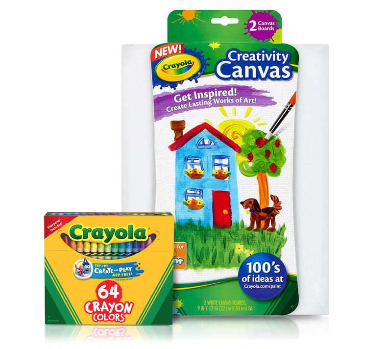 Personalized Melted Crayon Canvas Craft Kit