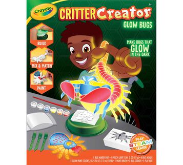 Critter Creator Glow in the Dark Bug Fossil Kit for Kids front view