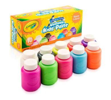 Download Washable Kids' Neon Paint, 10 ct. | Crayola