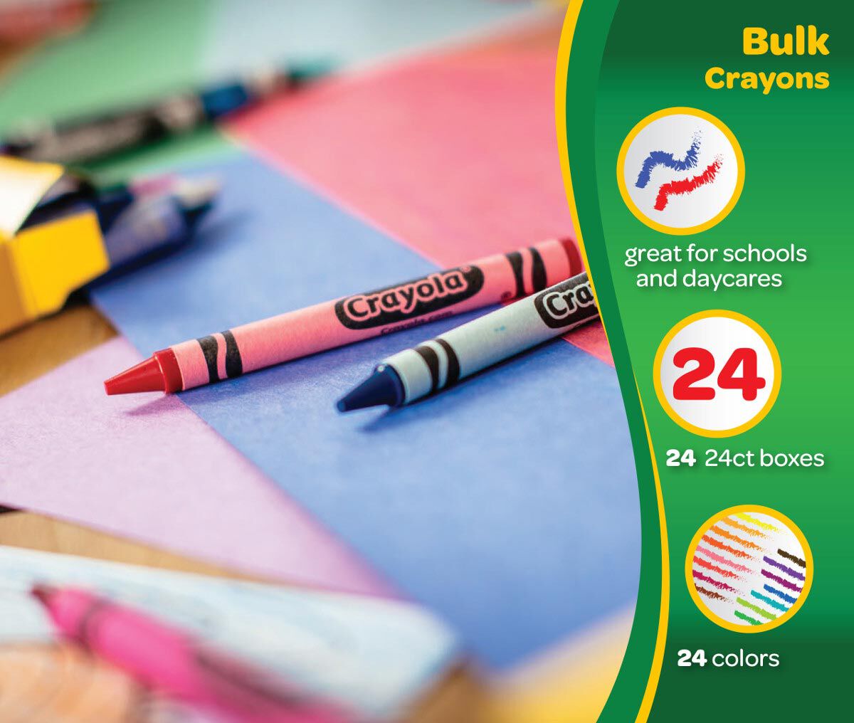 Crayola 24 Count Crayons Bulk, 24 Box Classpack, Crayola.com