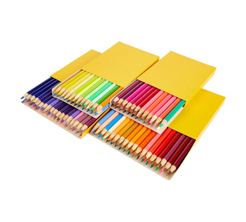 Ccfoud Ensemble de 120 crayons de couleur, avec livre de coloriage