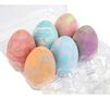 Washable Chalk Eggs, Tie-Dye, 6 count, contents in carton.