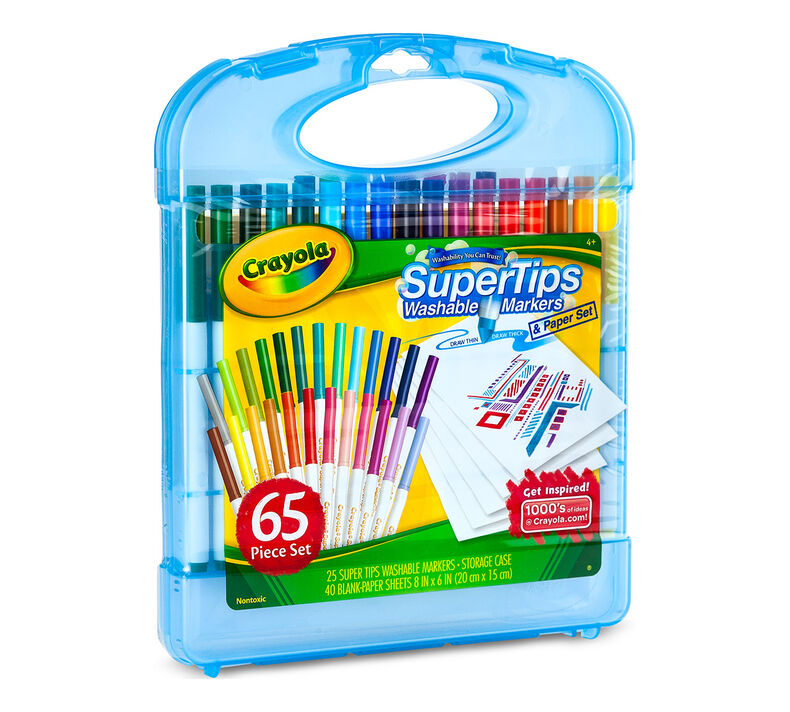 Super Tips Washable Markers & Paper Set