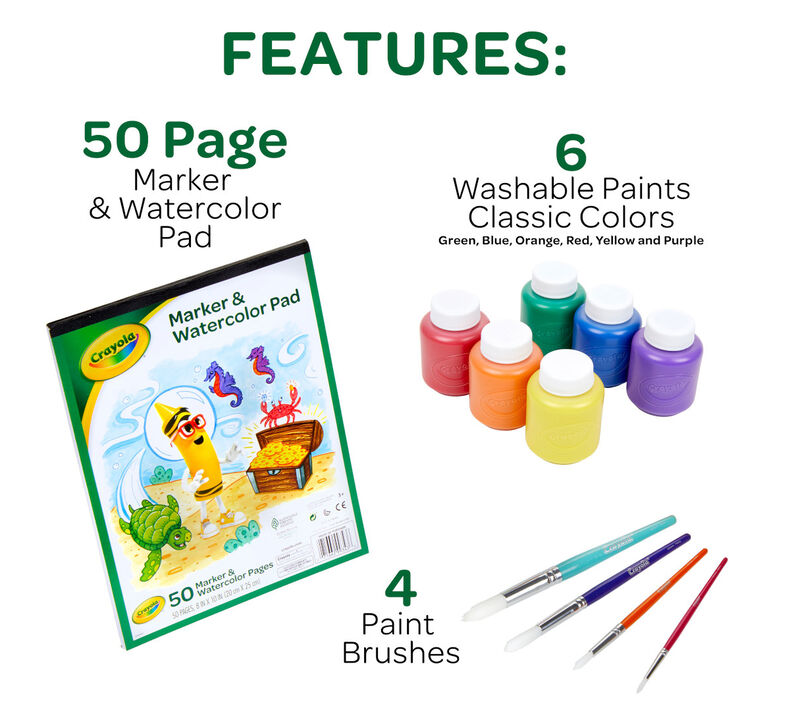 Crayola Washable Kids Paints 6 Pack