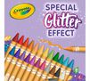 Glitter Crayons, 24 count contents. Special Glitter Effect.  