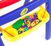 QwikFlip 2-sided Easel. Storage tray filled with magnetic letters and eraser.