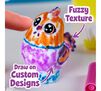 Scribble Scrubbie Pets Carnival Spin Wash Fuzzy Texture, Draw on Custom Designs