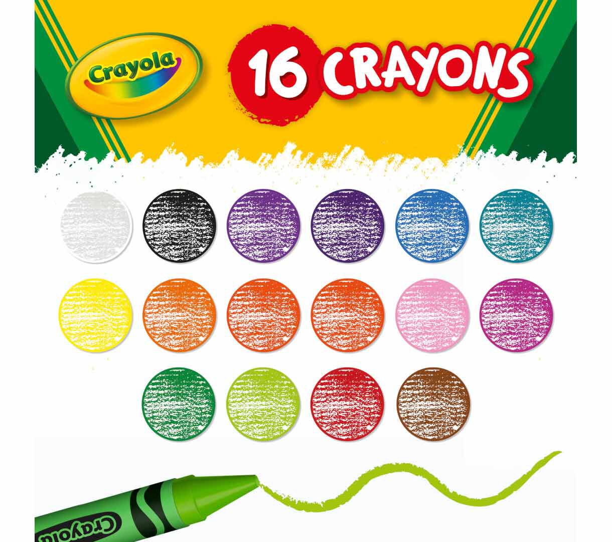 Crayola Jumbo Crayons for Toddlers Coloring Supplies 16ct Crayola