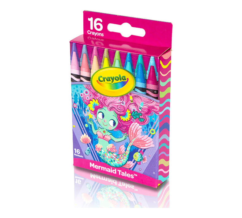 Mermaid Crayons, 16 Count