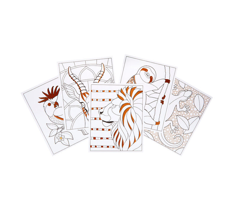 Art with Edge Jungle Animal Coloring Book