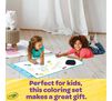 Color and Erase Reusable Mat. Perfect for kids, this coloring set makes a great gift.