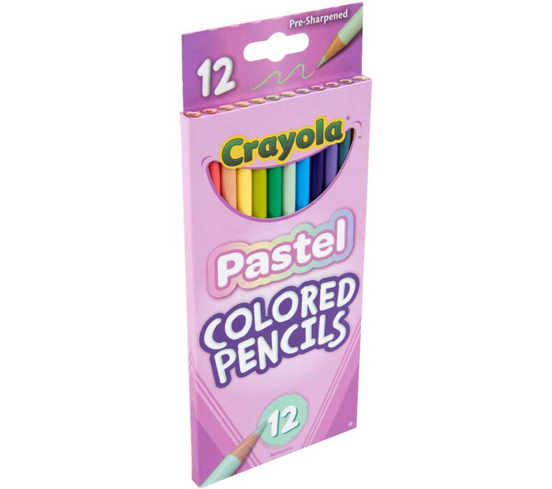 Pastel Colored Pencils, 12 Count