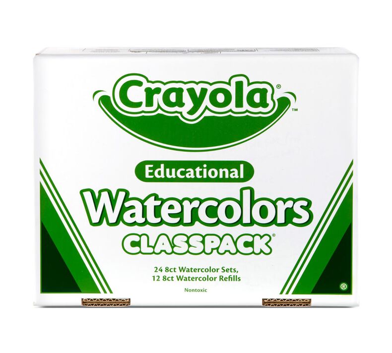 Watercolors Classpack, 24 Count, 8 Colors