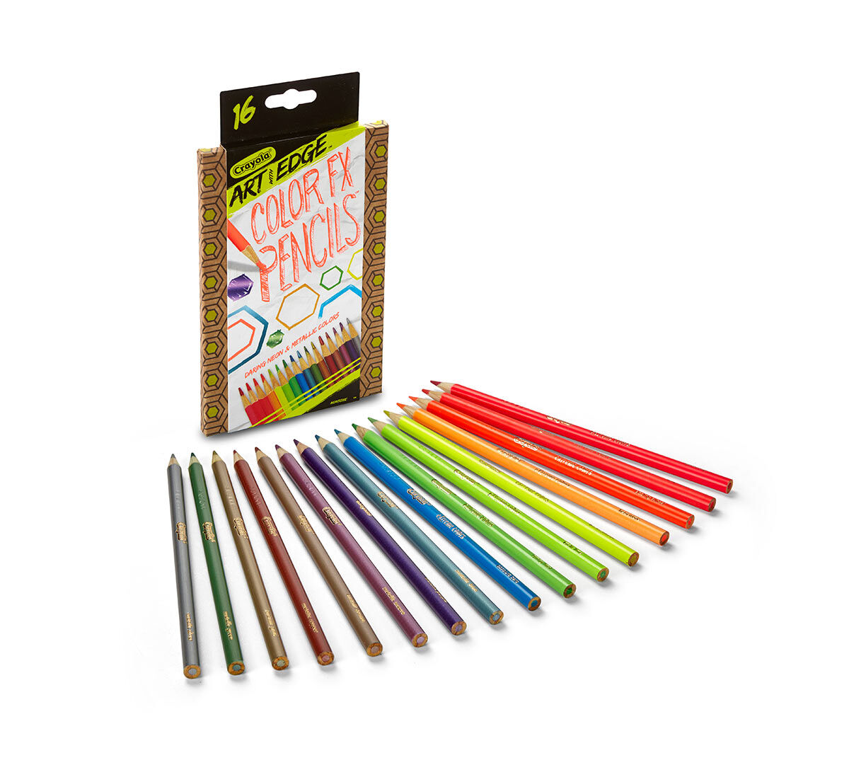 Crayola Art With Edge Fx Colored Pencils 16 Count Art Tools Coloring For Everyone Great With Art With Edge Titles Crayola