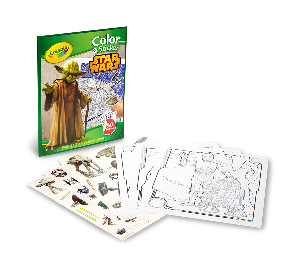 IDEAL PARTY BAG GIFT 50 STICKERS CRAYOLA STAR WARS COLOUR & STICKER BOOK 