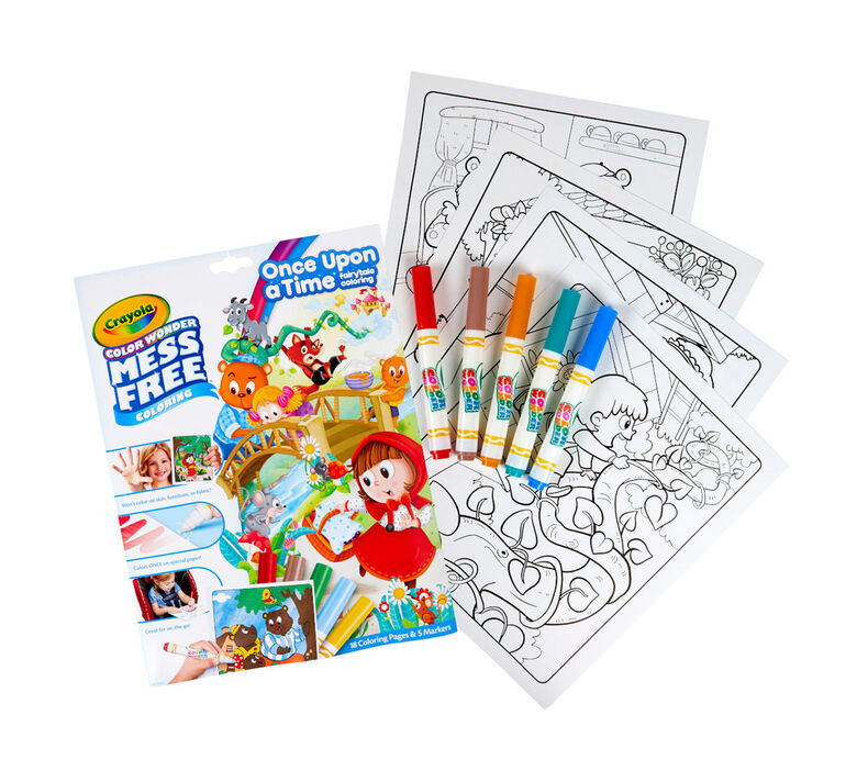 Color Wonder Mess Free Fairytales Coloring Pages & Markers