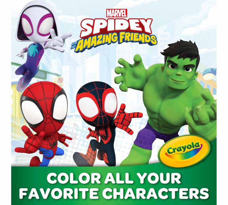 Crayola Color Wonder Marvel Spidey Friends Coloring Set