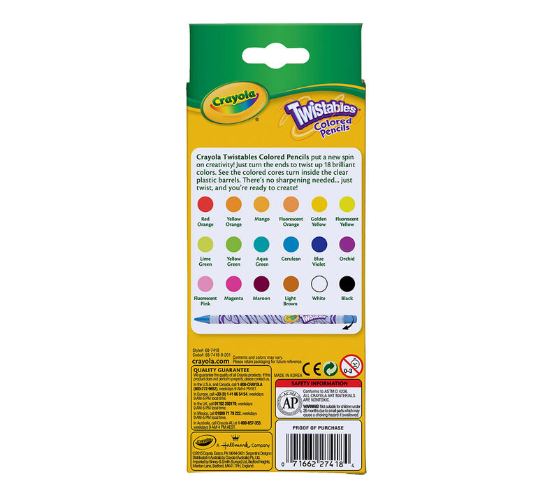 Twistables Colored Pencils 18 ct.