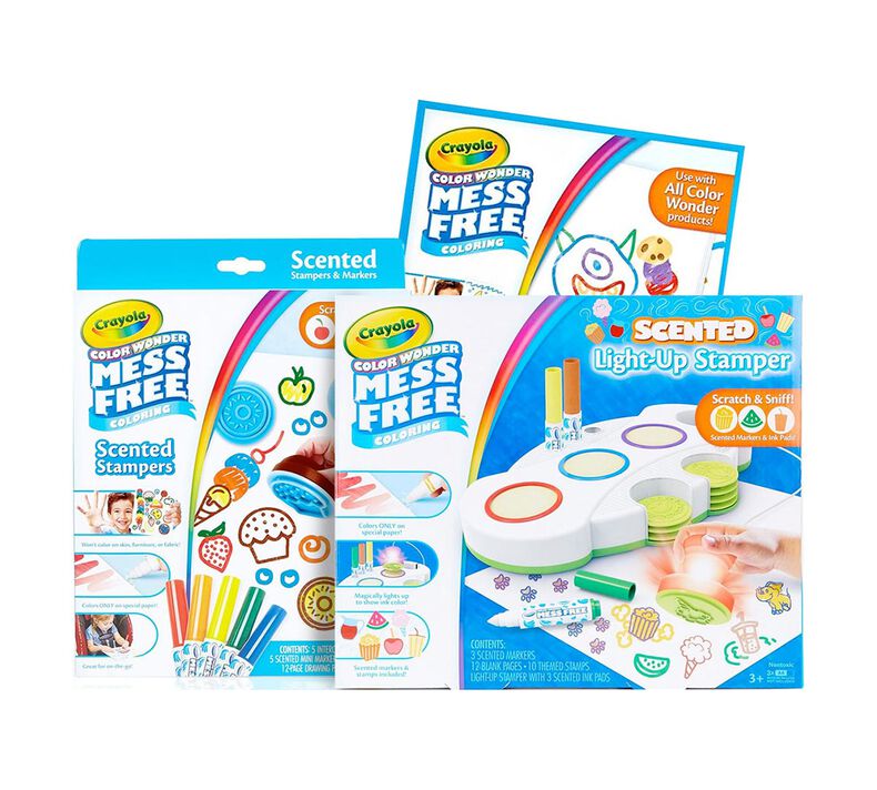 Color Wonder Mess Free Scented Light Up Stamper Deluxe Set