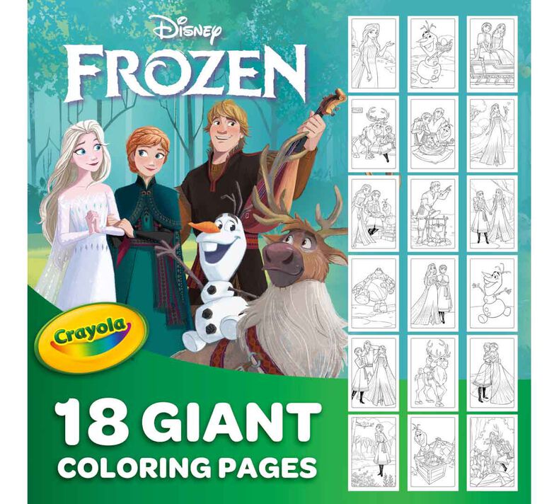 Giant Frozen Coloring Pages, 18 Pages