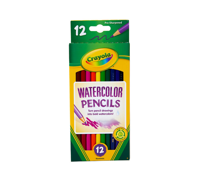Watercolor Pencils, Full Length, 12 Count